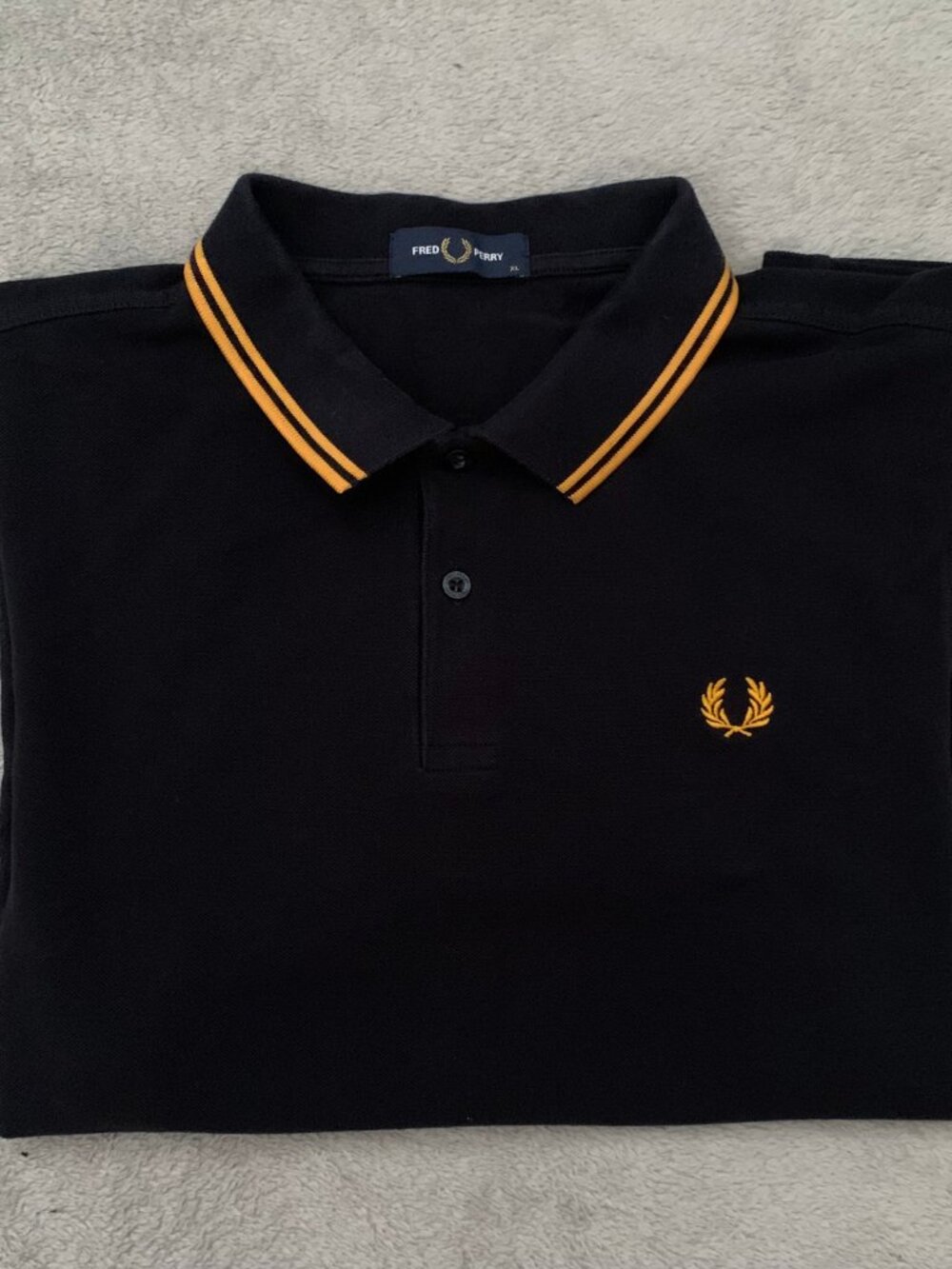 Navy Blue Fred Perry Polo M3600. XL. Authentic Fred Perry. - Picture 6 of 6